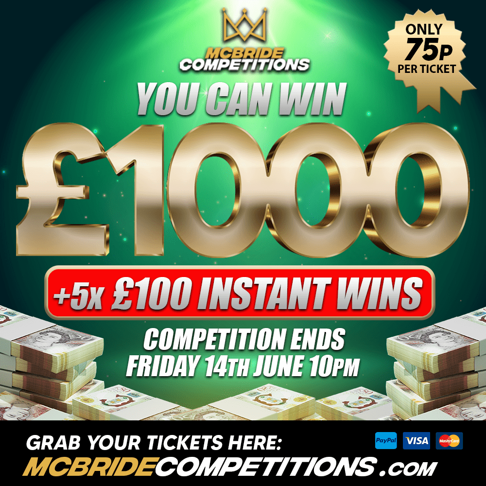 £1000 75p 100 instant wins