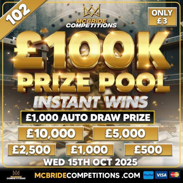 £100,000 PRIZE POOL! WIN INSTANT CASH!