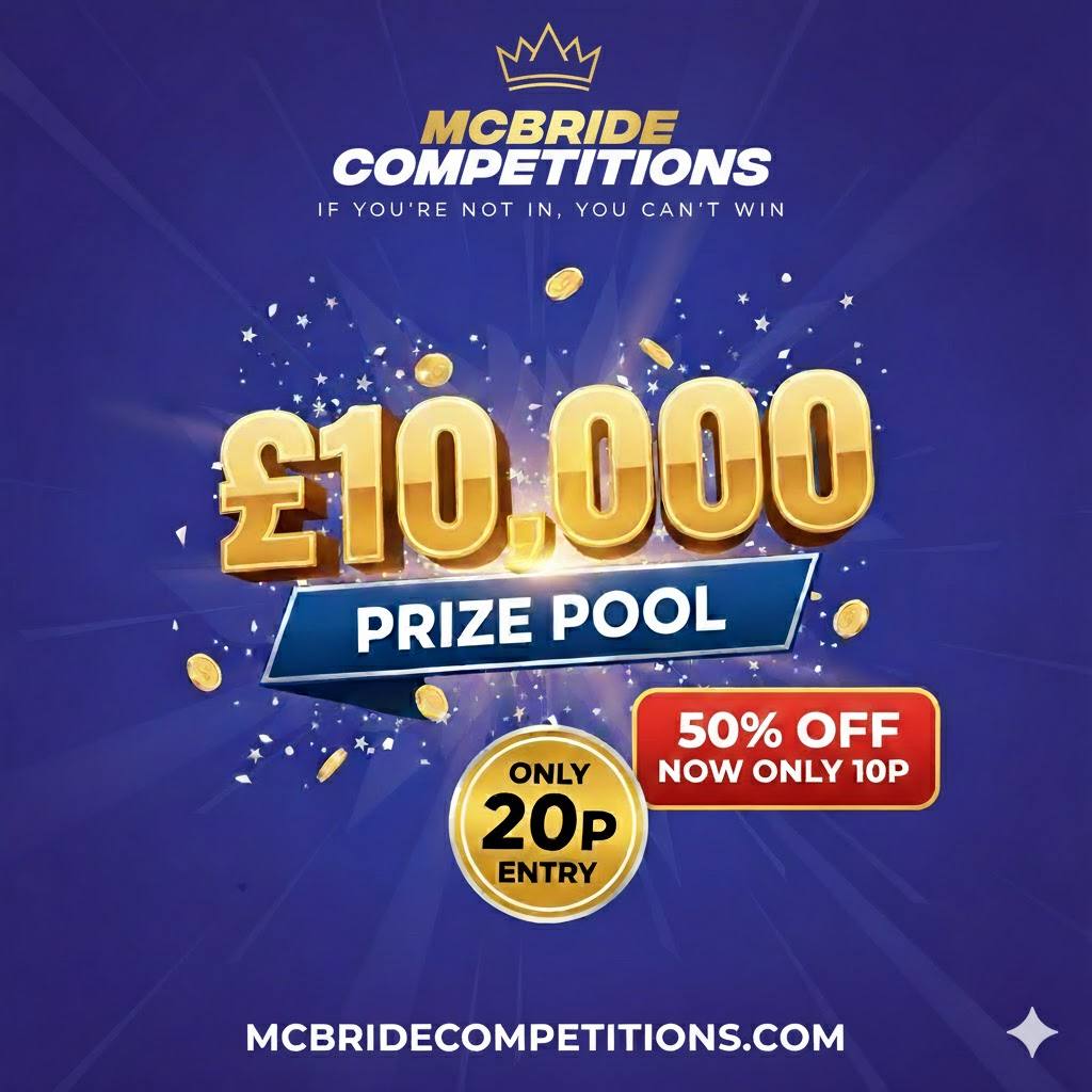 10K Prize Pool For 20p 50Perc Off Now Only 10p Monday 27102025
